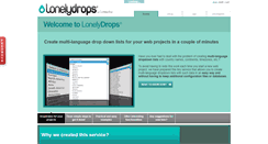 Desktop Screenshot of lonelydrops.com