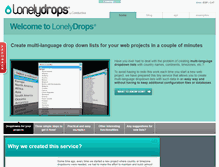 Tablet Screenshot of lonelydrops.com